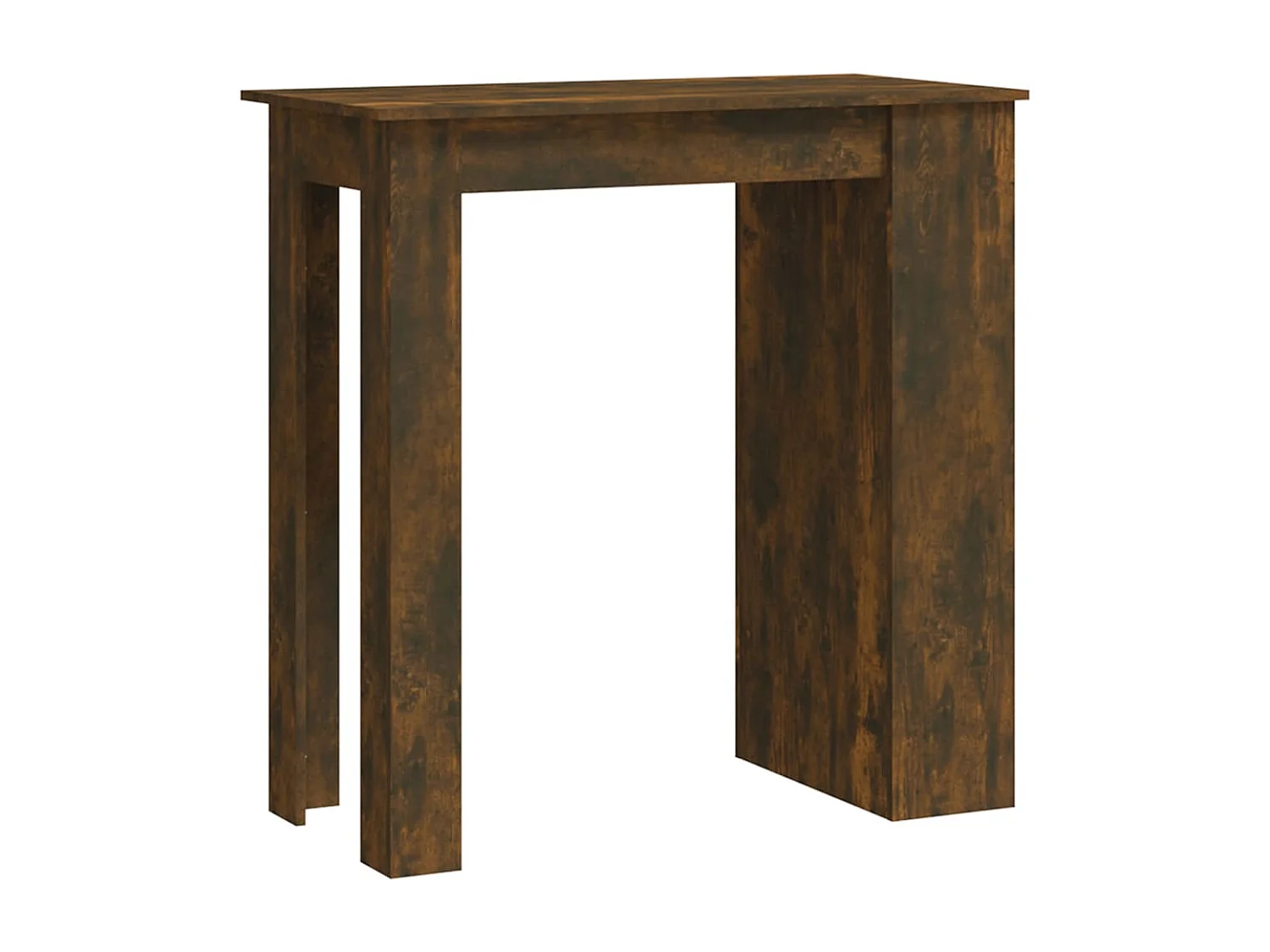 Bartafel met opbergrek 102x50x103,5 cm hout gerookt eiken