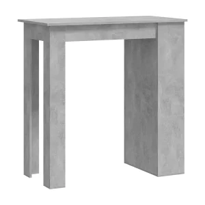 Bartafel met opbergrek 102x50x103,5 cm spaanplaat betongrijs Bartafel met opbergrek 102x50x103,5 cm spaanplaat betongrijs