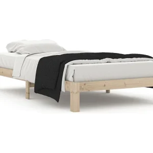 Bedframe massief grenenhout 100×200 cm