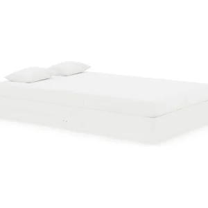 Bedframe massief hout wit 120×190 cm Bedframe massief hout wit 120×190 cm