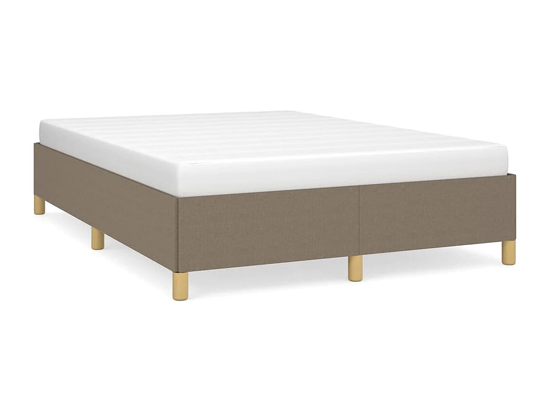 Bedframe zonder matras stof taupe 140x200 cm