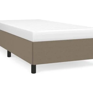 Bedframe zonder matras 90×200 cm stof taupe Bedframe zonder matras 90×200 cm stof taupe