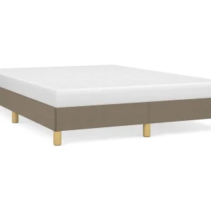 Bedframe zonder matras stof taupe 140×190 cm Bedframe zonder matras stof taupe 140×190 cm