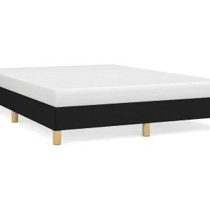 Bedframe zonder matras stof zwart 160×200 cm Bedframe zonder matras stof zwart 160×200 cm