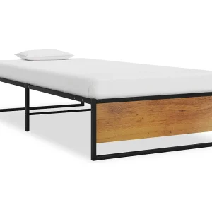 Bedframe metaal zwart 90×200 cm Bedframe metaal zwart 90×200 cm