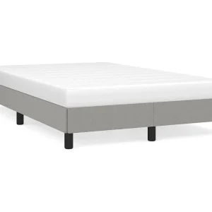 Bedframe zonder matras 120×200 cm stof lichtgrijs Bedframe zonder matras 120×200 cm stof lichtgrijs