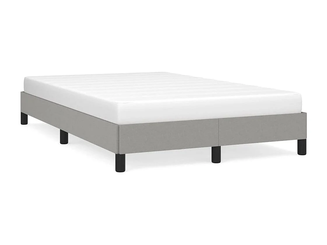 Bedframe zonder matras 120x200 cm stof lichtgrijs