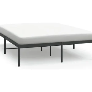 Bedframe metaal zwart 160×200 cm Bedframe metaal zwart 160×200 cm