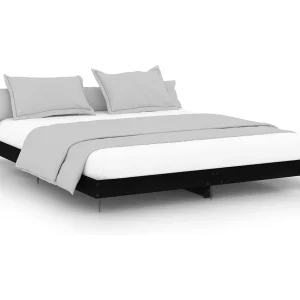 Bedframe zonder matras 180×200 cm spaanplaat zwart Bedframe zonder matras 180×200 cm spaanplaat zwart