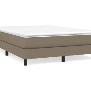 Boxspring bed stof taupe 140×200 cm Boxspring bed stof taupe 140×200 cm