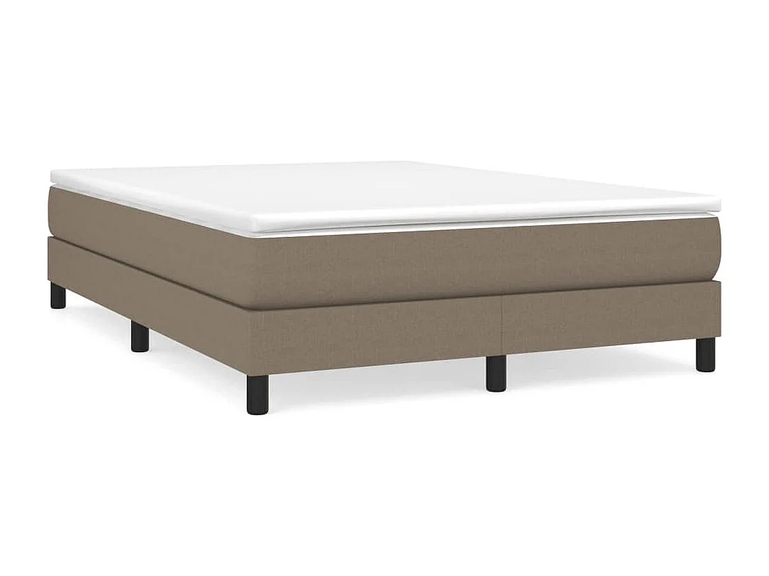 Boxspring bed stof taupe 140x200 cm