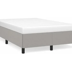 Bedframe zonder matras 120×200 cm stof lichtgrijs Bedframe zonder matras 120×200 cm stof lichtgrijs
