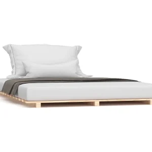 Bedframe massief grenenhout 135×190 cm