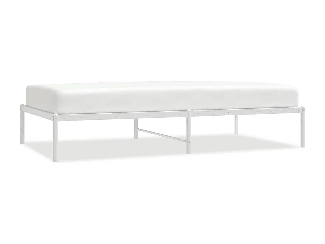 Bedframe metaal wit 100x190 cm