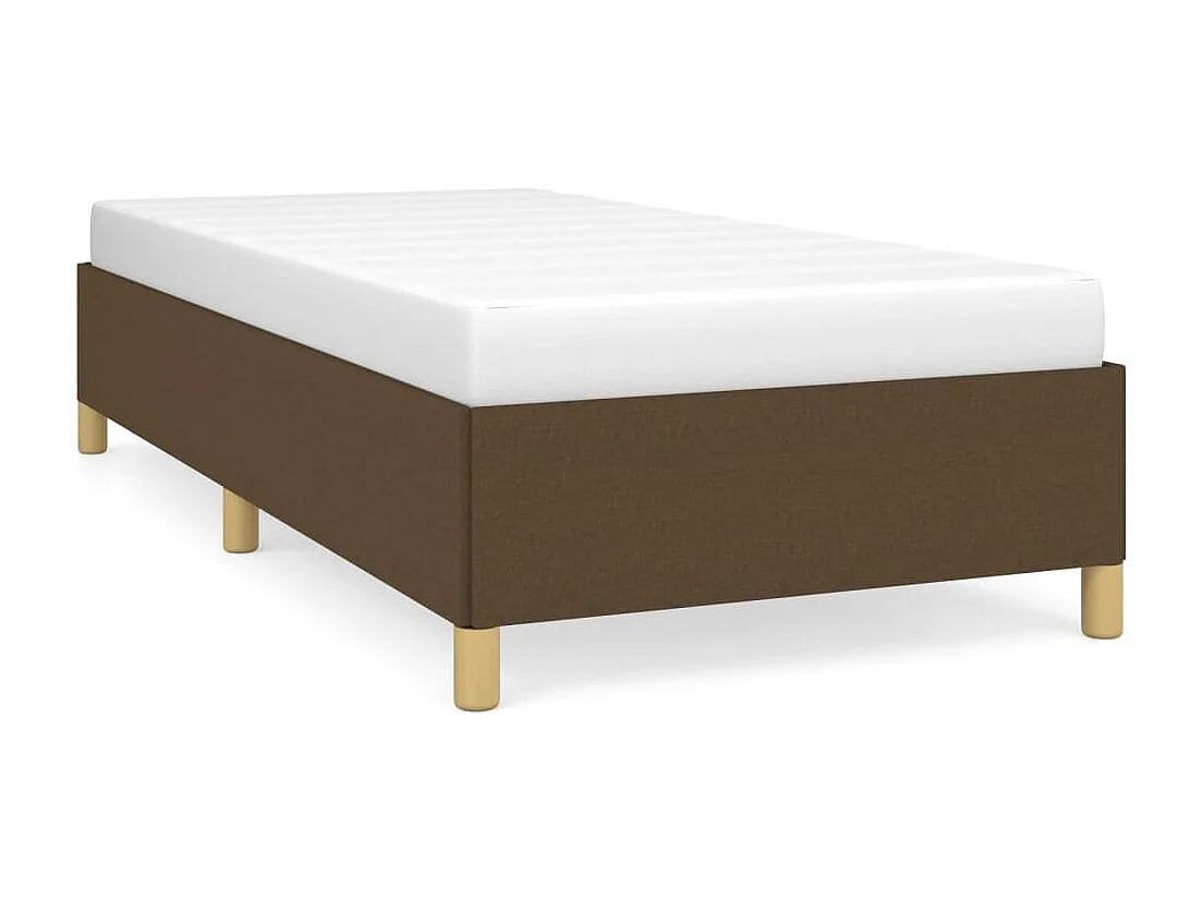 Bedframe zonder matras 80x200 cm stof donkerbruin