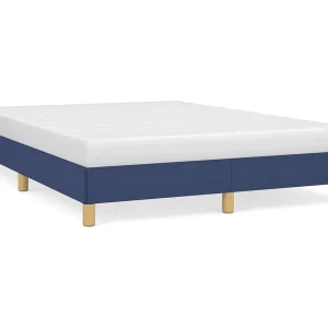 Bedframe zonder matras stof blauw 140×190 cm Bedframe zonder matras stof blauw 140×190 cm