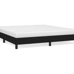 Bedframe zonder matras stof zwart 180×200 cm Bedframe zonder matras stof zwart 180×200 cm