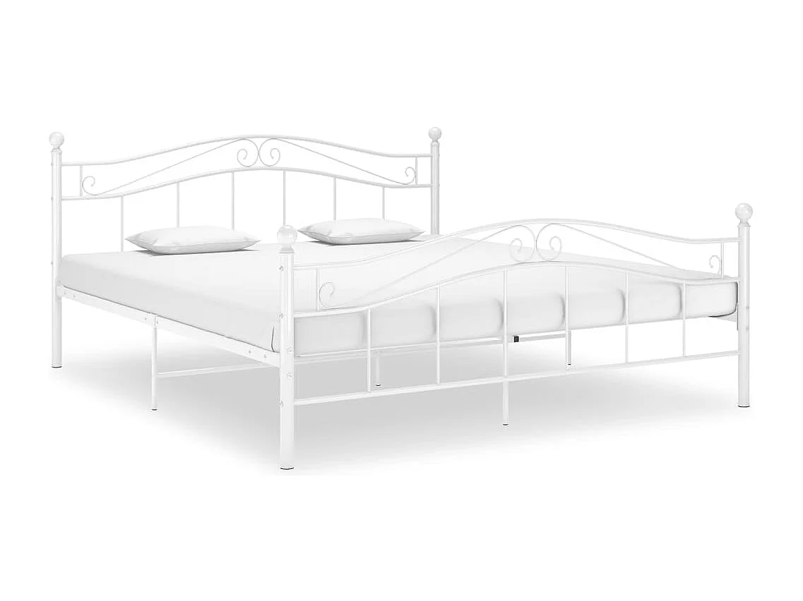Bedframe metaal wit 160x200 cm