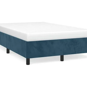 Bedframe zonder matras 120×200 cm fluweel donkerblauw