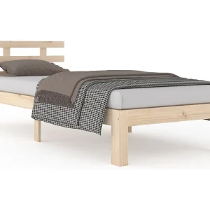 Bedframe massief hout 100×200 cm Bedframe massief hout 100×200 cm