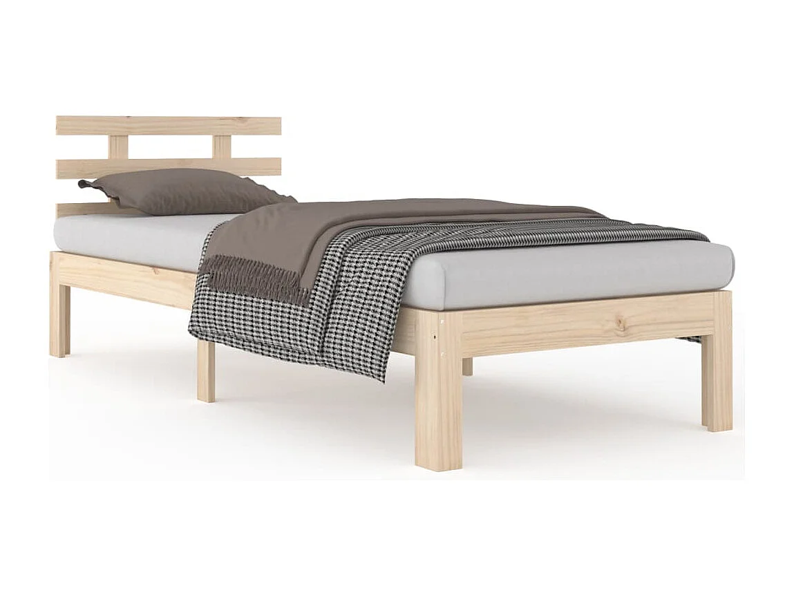 Bedframe massief hout 100x200 cm