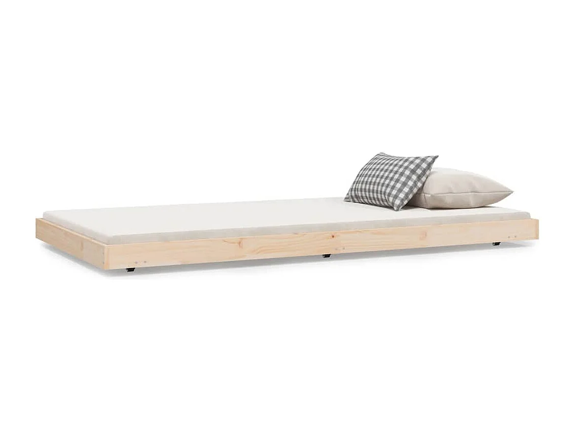 Bedframe zonder matras massief grenenhout 80x200 cm