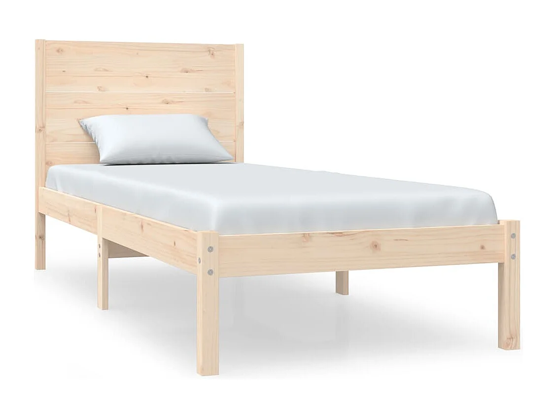 Bedframe zonder matras massief grenenhout 90x200 cm