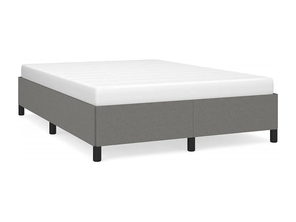 Bedframe zonder matras stof donkergrijs 140x200 cm