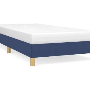 Bedframe zonder matras 90×190 cm stof blauw