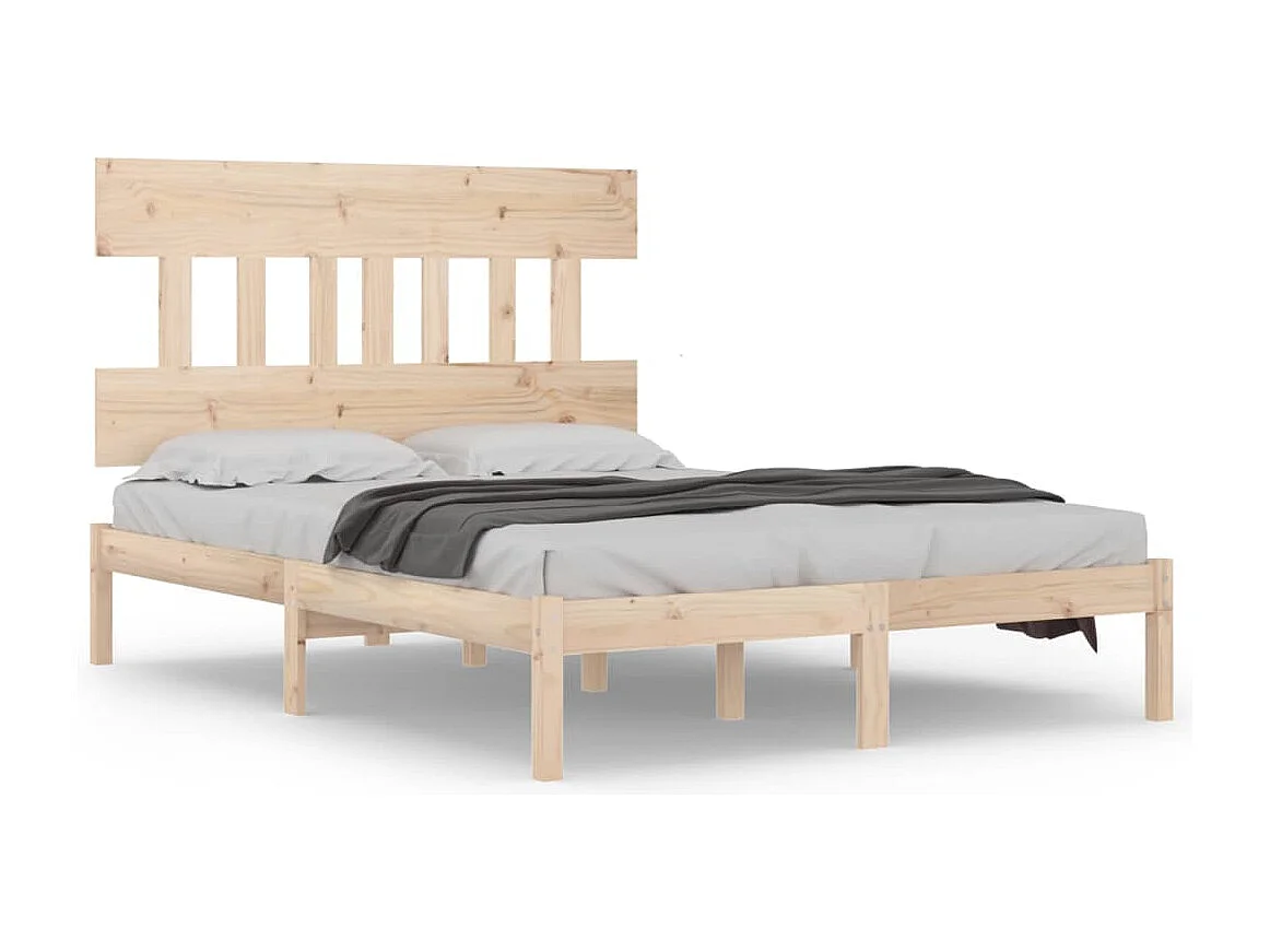 Bedframe massief hout 140x190 cm