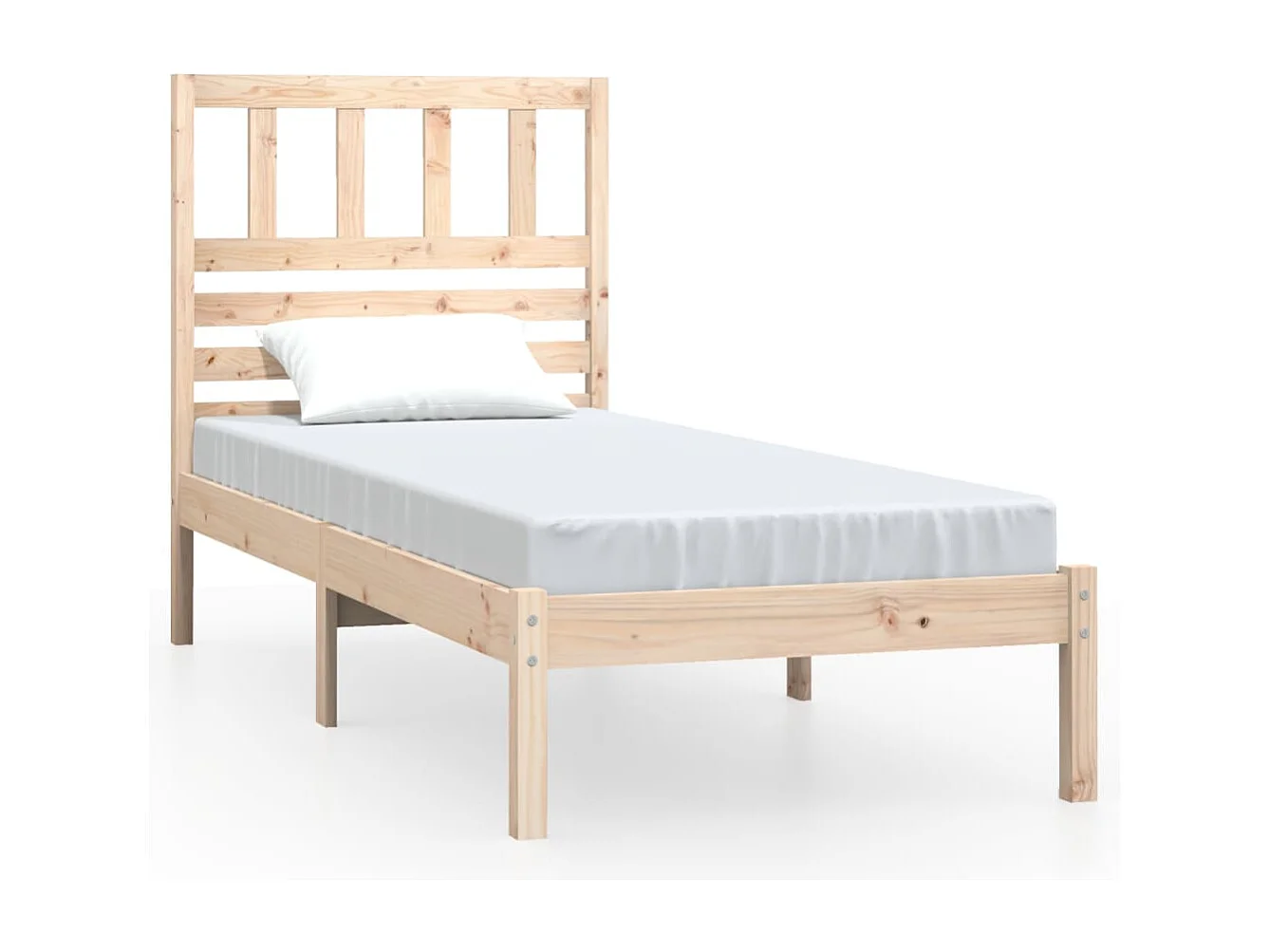 Bedframe massief grenenhout 75x190 cm