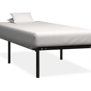 Bedframe metaal zwart 90×200 cm Bedframe metaal zwart 90×200 cm