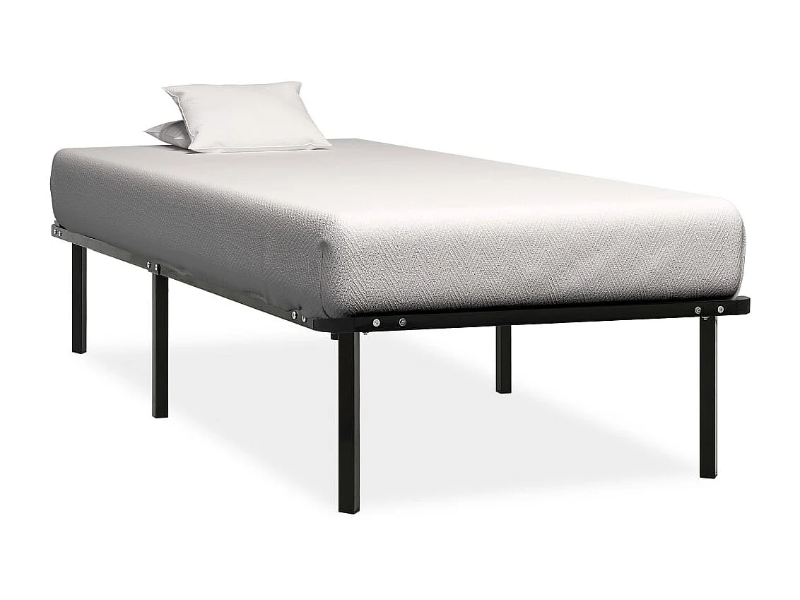 Bedframe metaal zwart 90x200 cm