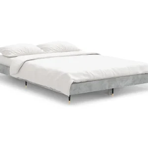 Bedframe bewerkt hout betongrijs 120×190 cm Bedframe bewerkt hout betongrijs 120×190 cm
