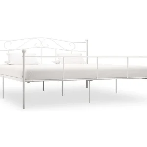 Bedframe metaal wit 180×200 cm