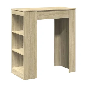 Bartafel met rekken 95x47x103,5 cm hout sonoma eikenkleur Bartafel met rekken 95x47x103,5 cm hout sonoma eikenkleur