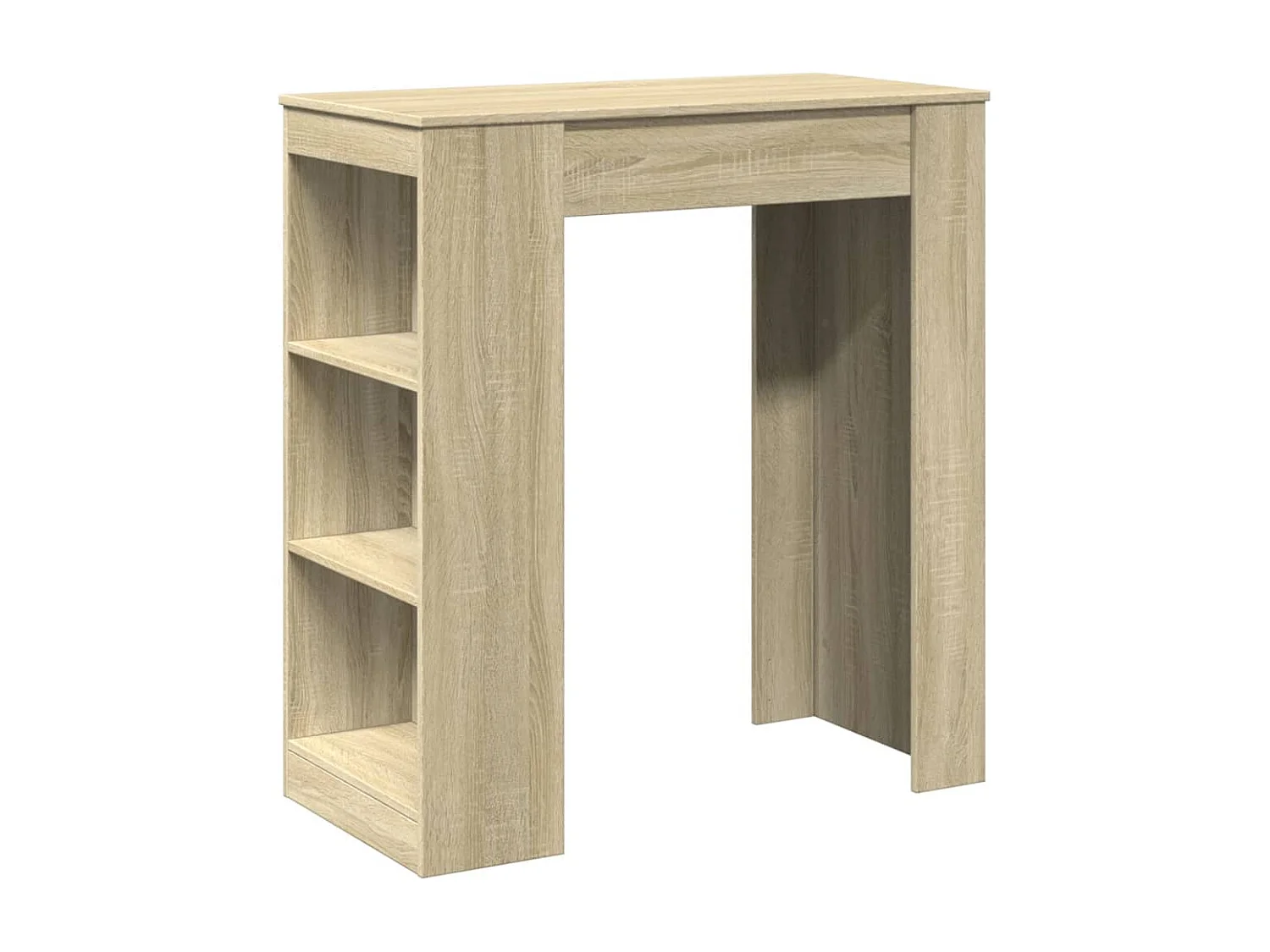 Bartafel met rekken 95x47x103,5 cm hout sonoma eikenkleur