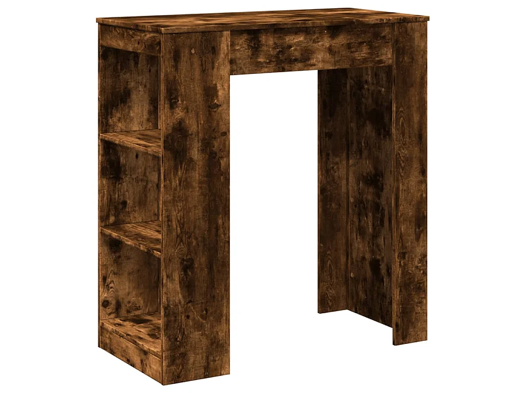 Bartafel met rekken 95x47x103,5 cm bewerkt hout gerookt eiken