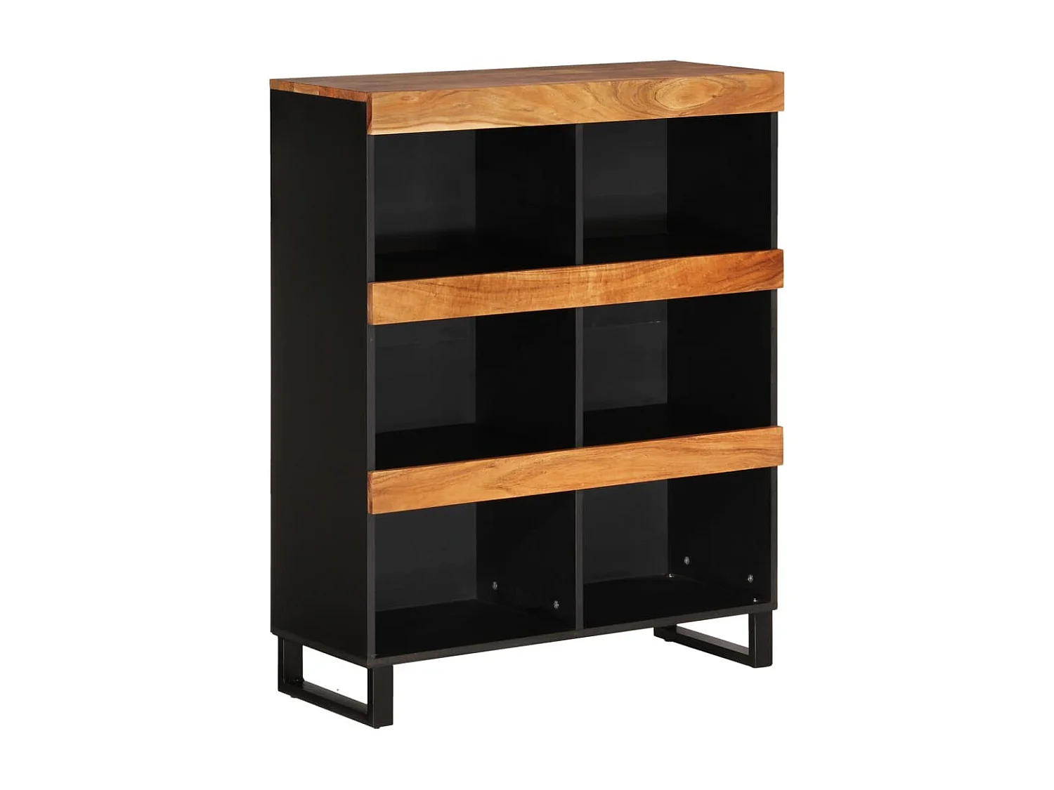 Bijzetkast 85x33x107 cm massief acaciahout
