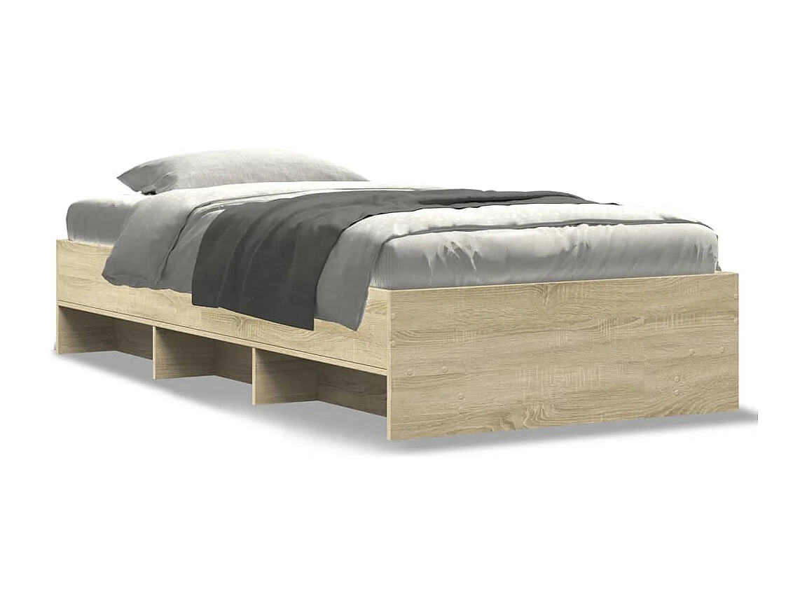 Bedframe zonder matras hout sonoma eikenkleurig 90x200 cm