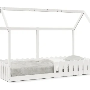 Bedhuis wit massief grenenhout 80×200 cm Bedhuis wit massief grenenhout 80×200 cm