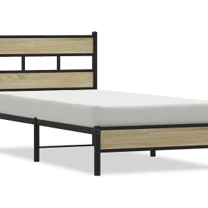 Bedframe zonder matras hout sonoma eikenkleurig 90×190 cm Bedframe zonder matras hout sonoma eikenkleurig 90×190 cm