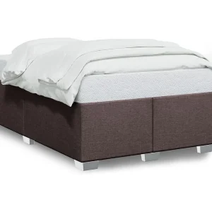 Bedframe zonder matras 120×200 cm stof donkerbruin Bedframe zonder matras 120×200 cm stof donkerbruin