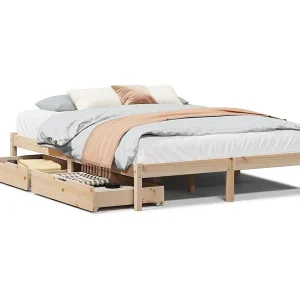 Bedframe zonder matras massief grenenhout 120×190 cm Bedframe zonder matras massief grenenhout 120×190 cm