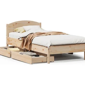 Bedframe zonder matras massief grenenhout 75×190 cm Bedframe zonder matras massief grenenhout 75×190 cm
