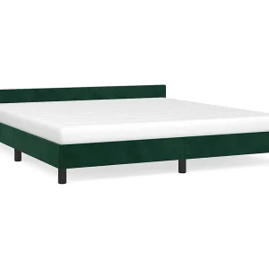 Bedframe zonder matras 180×200 cm fluweel donkergroen