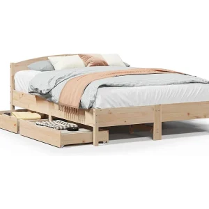 Bedframe zonder matras massief grenenhout 120×190 cm Bedframe zonder matras massief grenenhout 120×190 cm