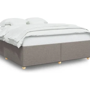 Bedframe zonder matras stof taupe 180×200 cm Bedframe zonder matras stof taupe 180×200 cm