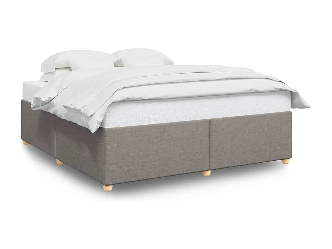 Bedframe zonder matras stof taupe 180x200 cm