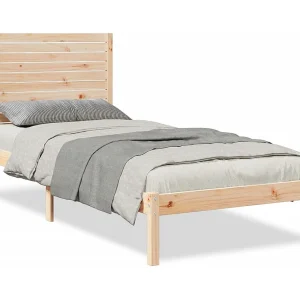 Bedframe extra lang zonder matras massief hout 90×210 cm Bedframe extra lang zonder matras massief hout 90×210 cm